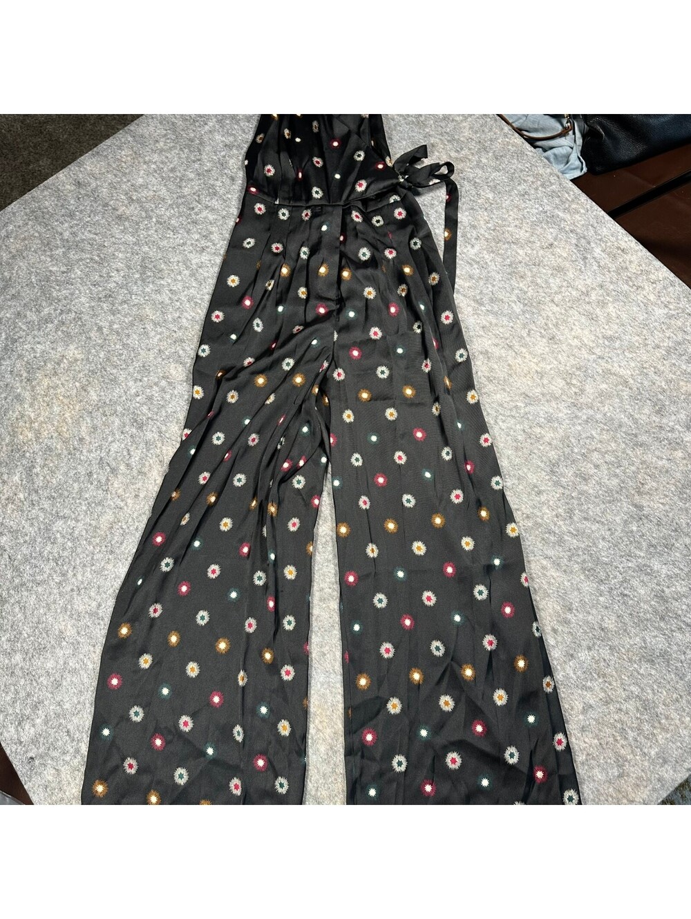 Scotch And Soda Starwatcher Black Print Jumpsuit Boho Chic Sz XS